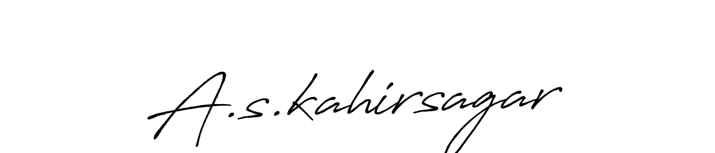 Use a signature maker to create a handwritten signature online. With this signature software, you can design (Antro_Vectra_Bolder) your own signature for name A.s.kahirsagar. A.s.kahirsagar signature style 7 images and pictures png