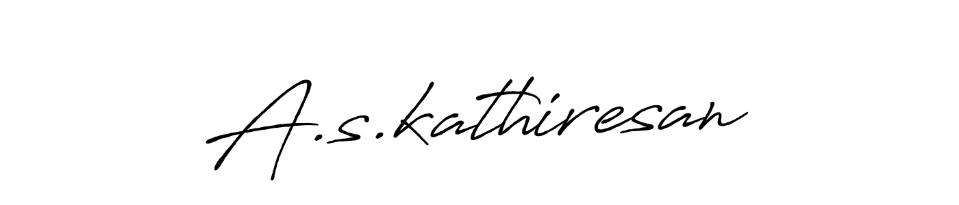 Design your own signature with our free online signature maker. With this signature software, you can create a handwritten (Antro_Vectra_Bolder) signature for name A.s.kathiresan. A.s.kathiresan signature style 7 images and pictures png