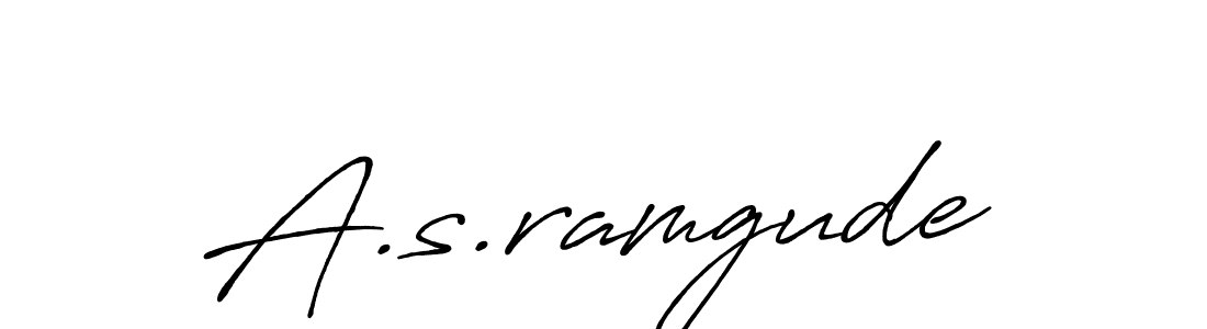 Make a beautiful signature design for name A.s.ramgude. Use this online signature maker to create a handwritten signature for free. A.s.ramgude signature style 7 images and pictures png