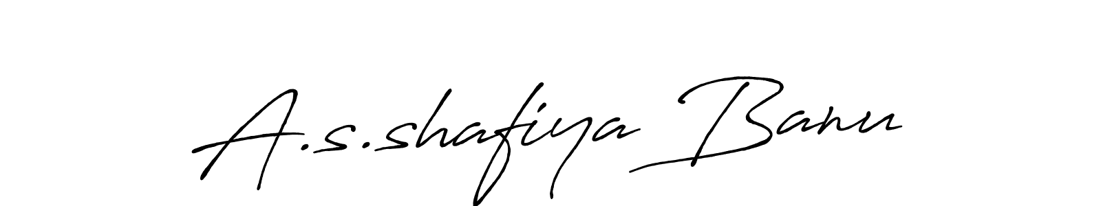 Design your own signature with our free online signature maker. With this signature software, you can create a handwritten (Antro_Vectra_Bolder) signature for name A.s.shafiya Banu. A.s.shafiya Banu signature style 7 images and pictures png