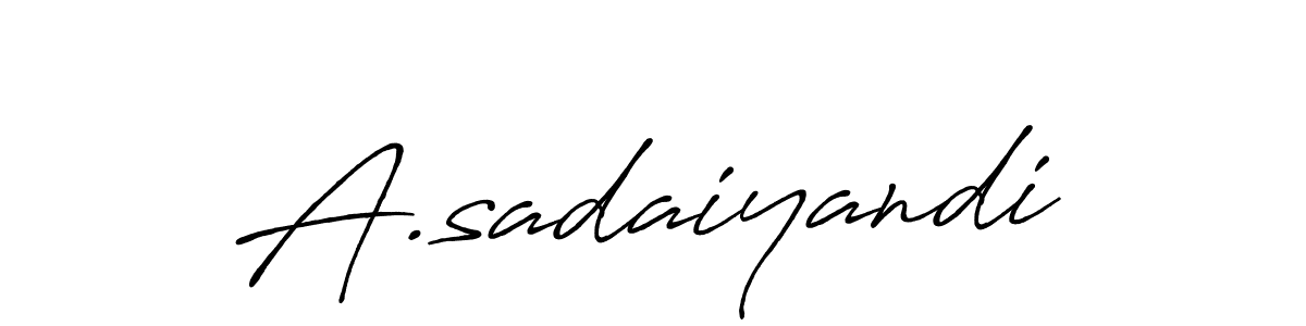 if you are searching for the best signature style for your name A.sadaiyandi. so please give up your signature search. here we have designed multiple signature styles  using Antro_Vectra_Bolder. A.sadaiyandi signature style 7 images and pictures png