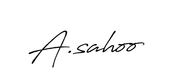 Similarly Antro_Vectra_Bolder is the best handwritten signature design. Signature creator online .You can use it as an online autograph creator for name A.sahoo. A.sahoo signature style 7 images and pictures png