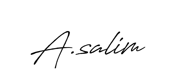 A.salim stylish signature style. Best Handwritten Sign (Antro_Vectra_Bolder) for my name. Handwritten Signature Collection Ideas for my name A.salim. A.salim signature style 7 images and pictures png