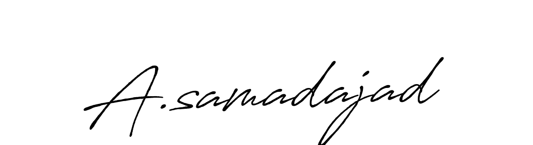 Make a beautiful signature design for name A.samadajad. With this signature (Antro_Vectra_Bolder) style, you can create a handwritten signature for free. A.samadajad signature style 7 images and pictures png