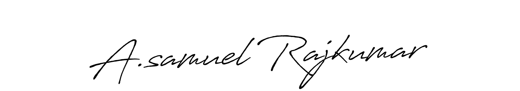 It looks lik you need a new signature style for name A.samuel Rajkumar. Design unique handwritten (Antro_Vectra_Bolder) signature with our free signature maker in just a few clicks. A.samuel Rajkumar signature style 7 images and pictures png