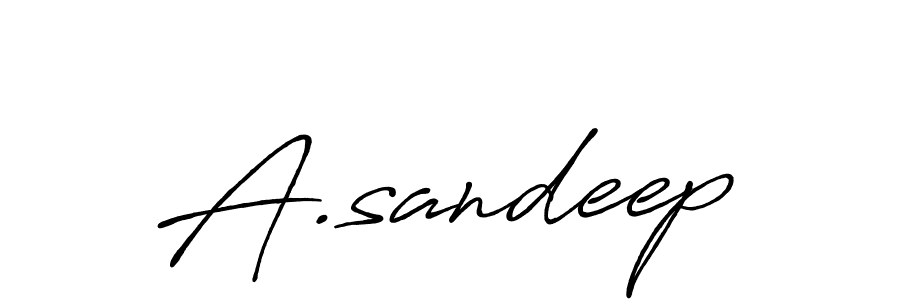 if you are searching for the best signature style for your name A.sandeep. so please give up your signature search. here we have designed multiple signature styles  using Antro_Vectra_Bolder. A.sandeep signature style 7 images and pictures png