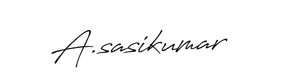 Create a beautiful signature design for name A.sasikumar. With this signature (Antro_Vectra_Bolder) fonts, you can make a handwritten signature for free. A.sasikumar signature style 7 images and pictures png