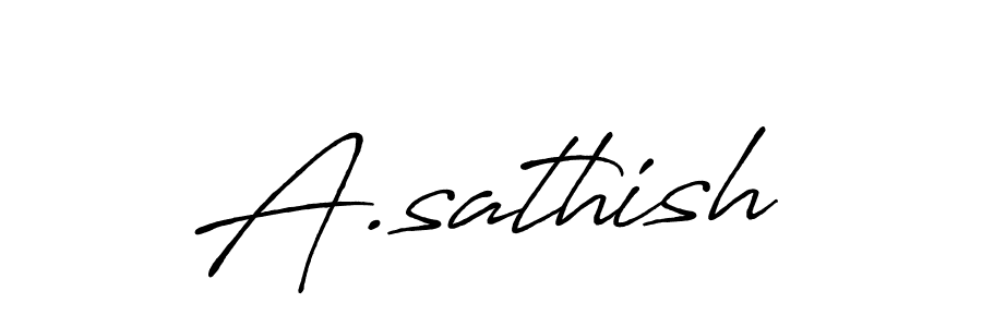 Make a beautiful signature design for name A.sathish. Use this online signature maker to create a handwritten signature for free. A.sathish signature style 7 images and pictures png