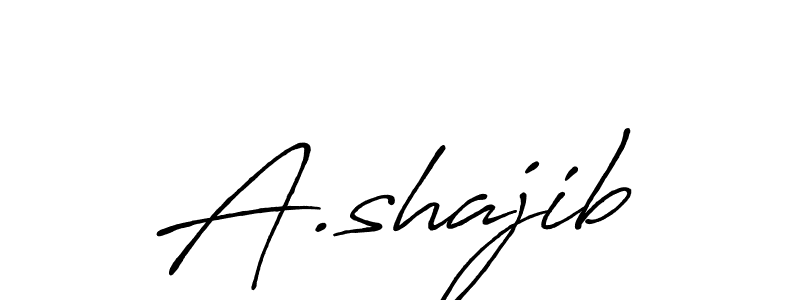 A.shajib stylish signature style. Best Handwritten Sign (Antro_Vectra_Bolder) for my name. Handwritten Signature Collection Ideas for my name A.shajib. A.shajib signature style 7 images and pictures png