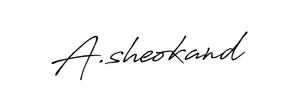 This is the best signature style for the A.sheokand name. Also you like these signature font (Antro_Vectra_Bolder). Mix name signature. A.sheokand signature style 7 images and pictures png