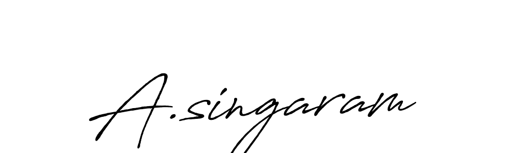 This is the best signature style for the A.singaram name. Also you like these signature font (Antro_Vectra_Bolder). Mix name signature. A.singaram signature style 7 images and pictures png