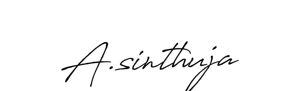 The best way (Antro_Vectra_Bolder) to make a short signature is to pick only two or three words in your name. The name A.sinthuja include a total of six letters. For converting this name. A.sinthuja signature style 7 images and pictures png