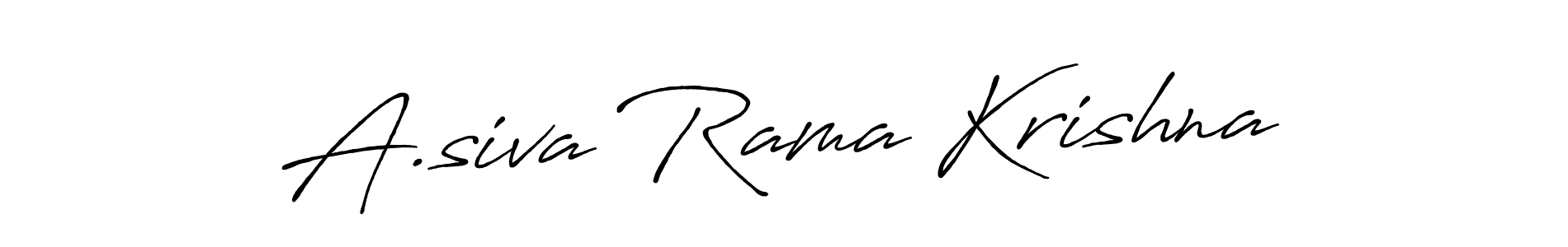 Also we have A.siva Rama Krishna name is the best signature style. Create professional handwritten signature collection using Antro_Vectra_Bolder autograph style. A.siva Rama Krishna signature style 7 images and pictures png