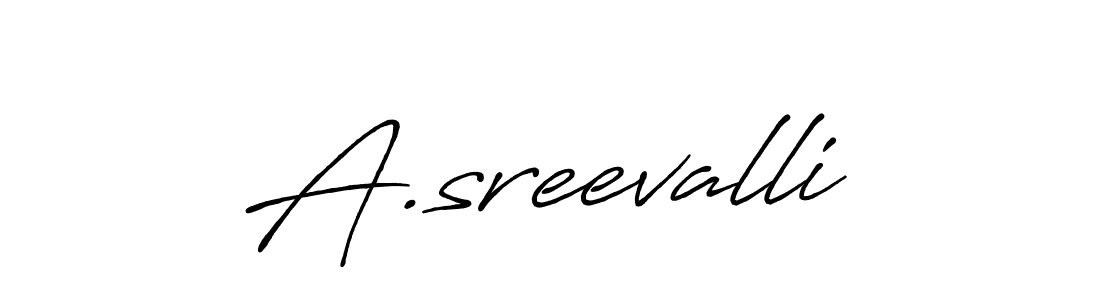 Also we have A.sreevalli name is the best signature style. Create professional handwritten signature collection using Antro_Vectra_Bolder autograph style. A.sreevalli signature style 7 images and pictures png