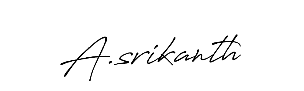 A.srikanth stylish signature style. Best Handwritten Sign (Antro_Vectra_Bolder) for my name. Handwritten Signature Collection Ideas for my name A.srikanth. A.srikanth signature style 7 images and pictures png