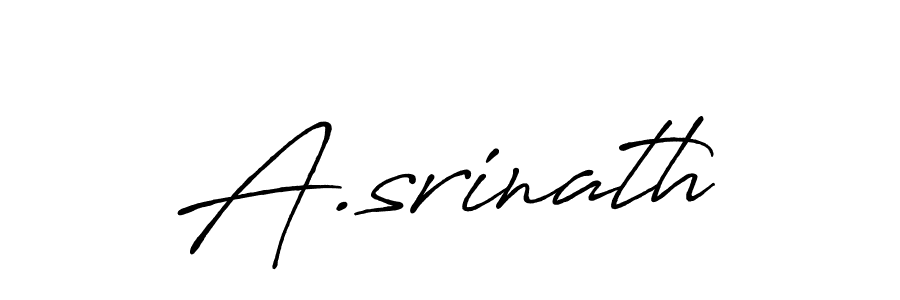 A.srinath stylish signature style. Best Handwritten Sign (Antro_Vectra_Bolder) for my name. Handwritten Signature Collection Ideas for my name A.srinath. A.srinath signature style 7 images and pictures png