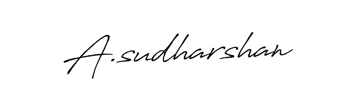 How to make A.sudharshan signature? Antro_Vectra_Bolder is a professional autograph style. Create handwritten signature for A.sudharshan name. A.sudharshan signature style 7 images and pictures png