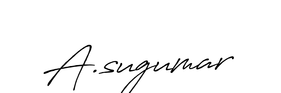 Make a beautiful signature design for name A.sugumar. With this signature (Antro_Vectra_Bolder) style, you can create a handwritten signature for free. A.sugumar signature style 7 images and pictures png