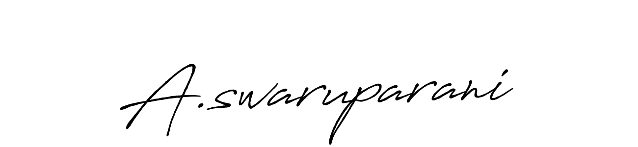 How to make A.swaruparani name signature. Use Antro_Vectra_Bolder style for creating short signs online. This is the latest handwritten sign. A.swaruparani signature style 7 images and pictures png