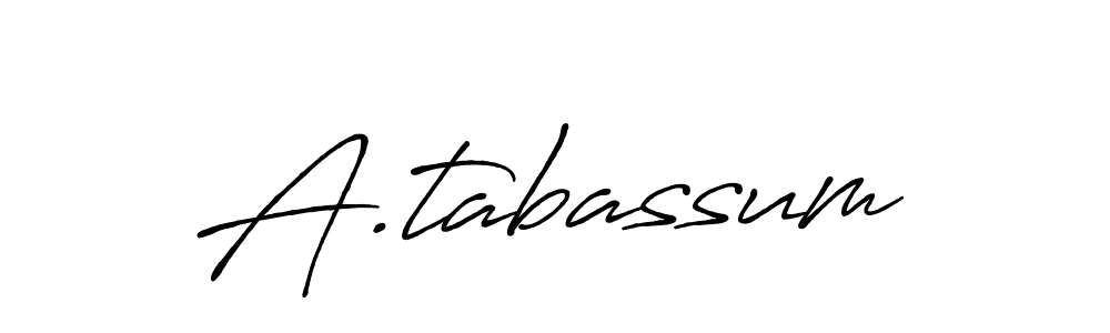 Similarly Antro_Vectra_Bolder is the best handwritten signature design. Signature creator online .You can use it as an online autograph creator for name A.tabassum. A.tabassum signature style 7 images and pictures png