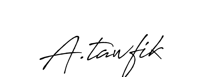 Also we have A.tawfik name is the best signature style. Create professional handwritten signature collection using Antro_Vectra_Bolder autograph style. A.tawfik signature style 7 images and pictures png