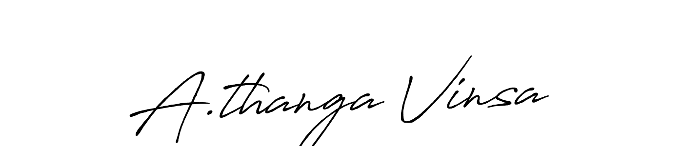 The best way (Antro_Vectra_Bolder) to make a short signature is to pick only two or three words in your name. The name A.thanga Vinsa include a total of six letters. For converting this name. A.thanga Vinsa signature style 7 images and pictures png