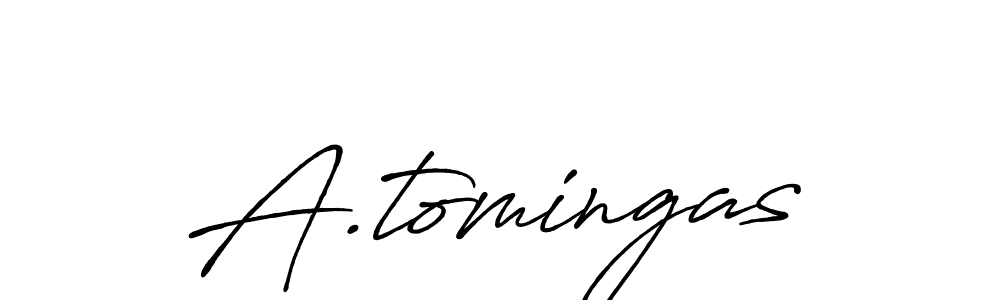 Use a signature maker to create a handwritten signature online. With this signature software, you can design (Antro_Vectra_Bolder) your own signature for name A.tomingas. A.tomingas signature style 7 images and pictures png