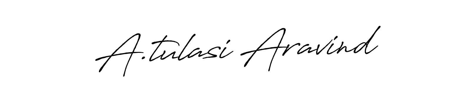 Also we have A.tulasi Aravind name is the best signature style. Create professional handwritten signature collection using Antro_Vectra_Bolder autograph style. A.tulasi Aravind signature style 7 images and pictures png