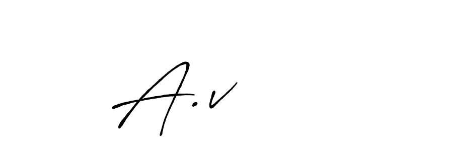 How to make A.v       name signature. Use Antro_Vectra_Bolder style for creating short signs online. This is the latest handwritten sign. A.v       signature style 7 images and pictures png