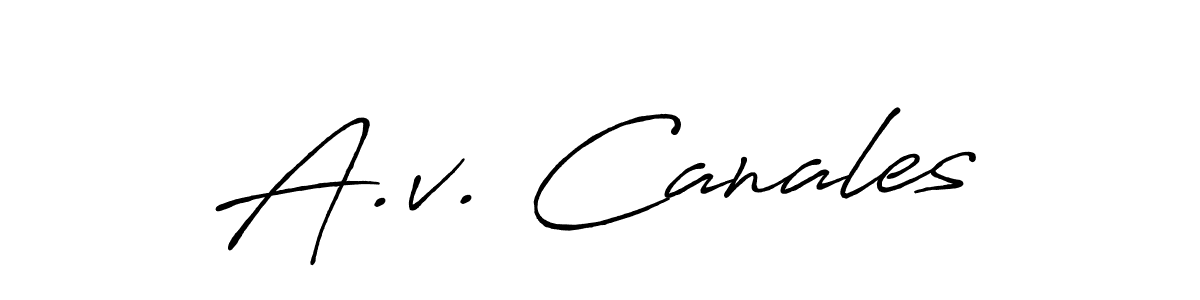 How to Draw A.v. Canales signature style? Antro_Vectra_Bolder is a latest design signature styles for name A.v. Canales. A.v. Canales signature style 7 images and pictures png