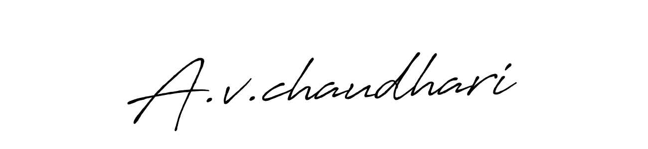 Make a beautiful signature design for name A.v.chaudhari. Use this online signature maker to create a handwritten signature for free. A.v.chaudhari signature style 7 images and pictures png