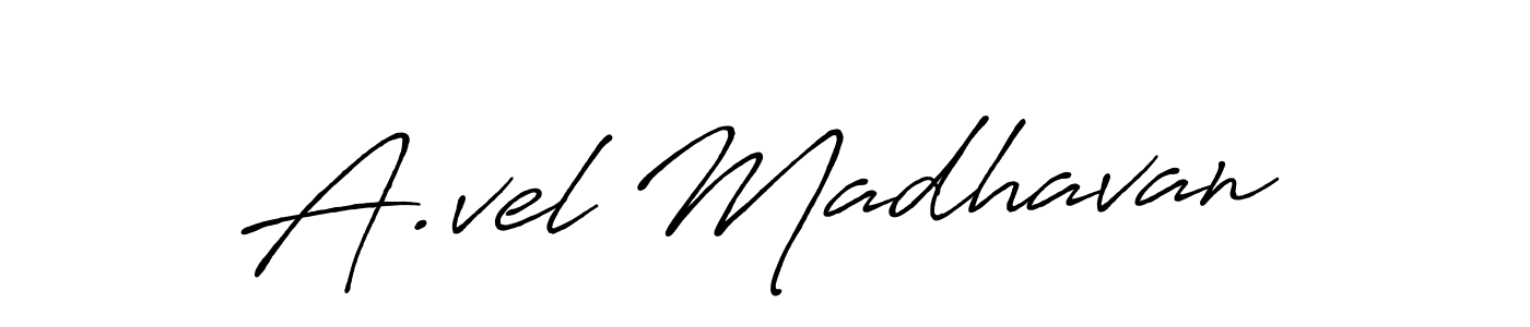 How to make A.vel Madhavan signature? Antro_Vectra_Bolder is a professional autograph style. Create handwritten signature for A.vel Madhavan name. A.vel Madhavan signature style 7 images and pictures png