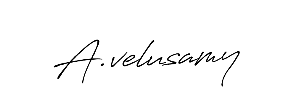 A.velusamy stylish signature style. Best Handwritten Sign (Antro_Vectra_Bolder) for my name. Handwritten Signature Collection Ideas for my name A.velusamy. A.velusamy signature style 7 images and pictures png