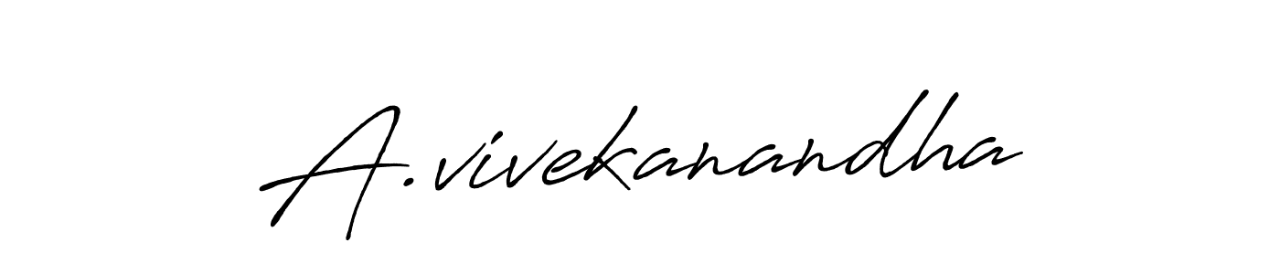 The best way (Antro_Vectra_Bolder) to make a short signature is to pick only two or three words in your name. The name A.vivekanandha include a total of six letters. For converting this name. A.vivekanandha signature style 7 images and pictures png
