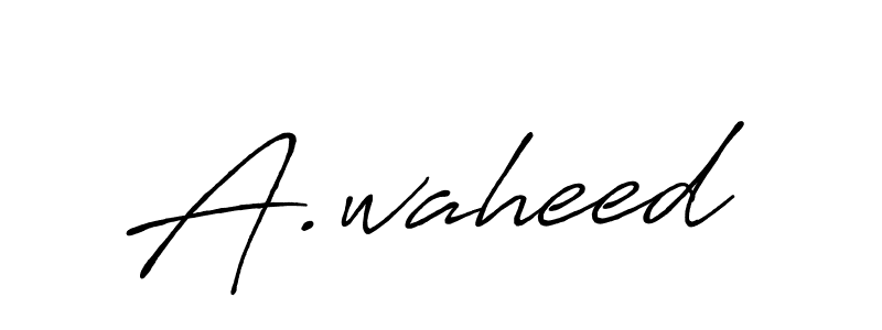 How to Draw A.waheed signature style? Antro_Vectra_Bolder is a latest design signature styles for name A.waheed. A.waheed signature style 7 images and pictures png