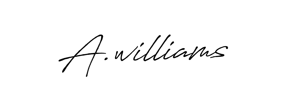 if you are searching for the best signature style for your name A.williams. so please give up your signature search. here we have designed multiple signature styles  using Antro_Vectra_Bolder. A.williams signature style 7 images and pictures png