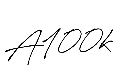 if you are searching for the best signature style for your name A100k. so please give up your signature search. here we have designed multiple signature styles  using Antro_Vectra_Bolder. A100k signature style 7 images and pictures png