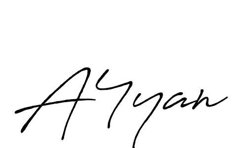 The best way (Antro_Vectra_Bolder) to make a short signature is to pick only two or three words in your name. The name A4yan include a total of six letters. For converting this name. A4yan signature style 7 images and pictures png