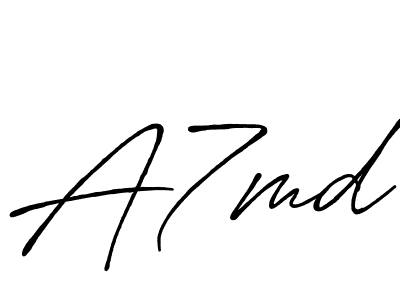This is the best signature style for the A7md name. Also you like these signature font (Antro_Vectra_Bolder). Mix name signature. A7md signature style 7 images and pictures png