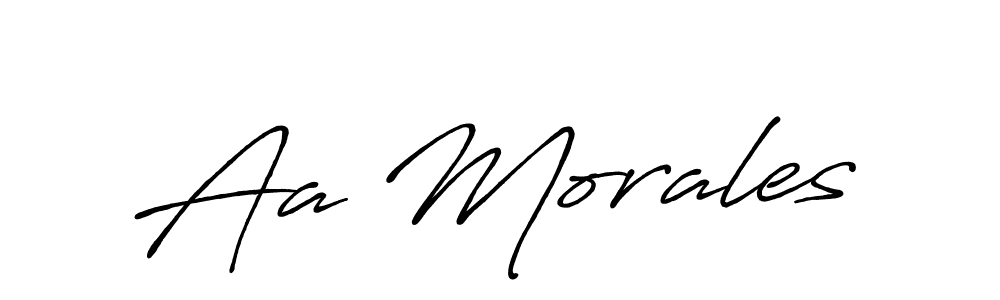 Make a short Aa Morales signature style. Manage your documents anywhere anytime using Antro_Vectra_Bolder. Create and add eSignatures, submit forms, share and send files easily. Aa Morales signature style 7 images and pictures png