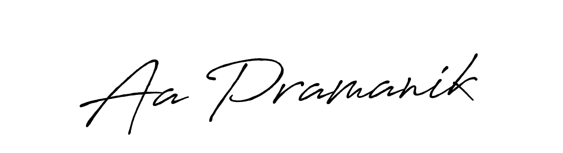 Make a short Aa Pramanik signature style. Manage your documents anywhere anytime using Antro_Vectra_Bolder. Create and add eSignatures, submit forms, share and send files easily. Aa Pramanik signature style 7 images and pictures png