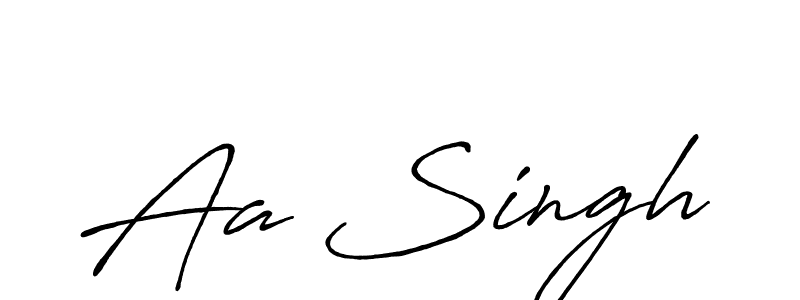 Similarly Antro_Vectra_Bolder is the best handwritten signature design. Signature creator online .You can use it as an online autograph creator for name Aa Singh. Aa Singh signature style 7 images and pictures png