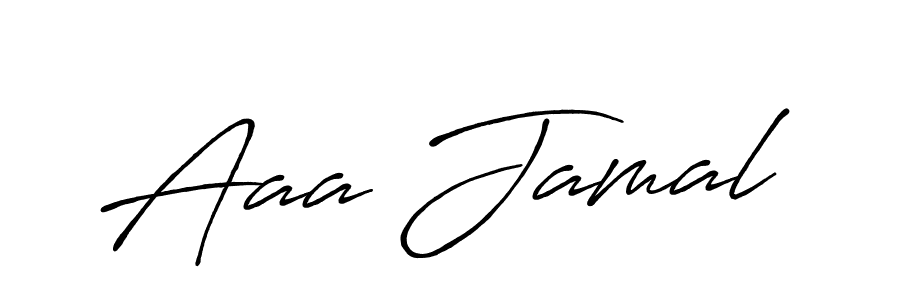 Use a signature maker to create a handwritten signature online. With this signature software, you can design (Antro_Vectra_Bolder) your own signature for name Aaa Jamal. Aaa Jamal signature style 7 images and pictures png