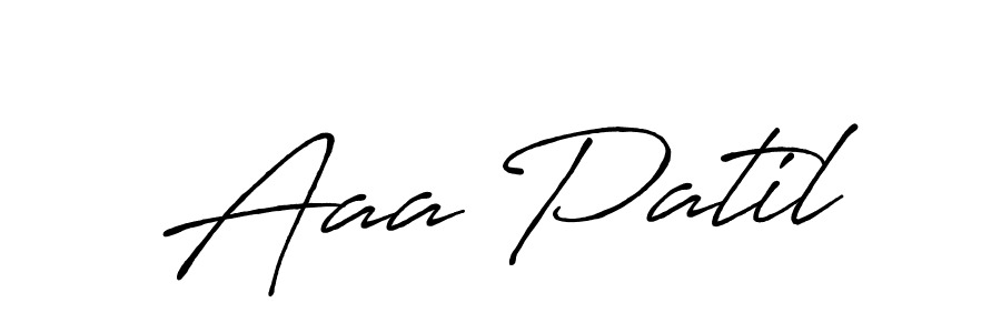 Aaa Patil stylish signature style. Best Handwritten Sign (Antro_Vectra_Bolder) for my name. Handwritten Signature Collection Ideas for my name Aaa Patil. Aaa Patil signature style 7 images and pictures png