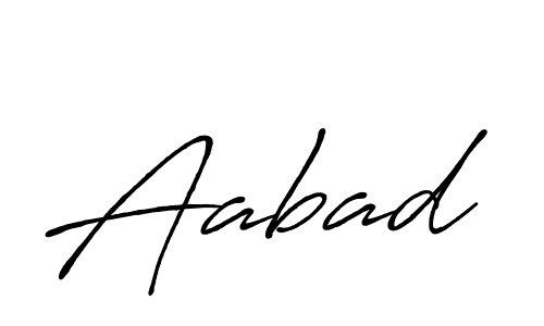 How to make Aabad signature? Antro_Vectra_Bolder is a professional autograph style. Create handwritten signature for Aabad name. Aabad signature style 7 images and pictures png