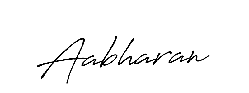 How to make Aabharan name signature. Use Antro_Vectra_Bolder style for creating short signs online. This is the latest handwritten sign. Aabharan signature style 7 images and pictures png
