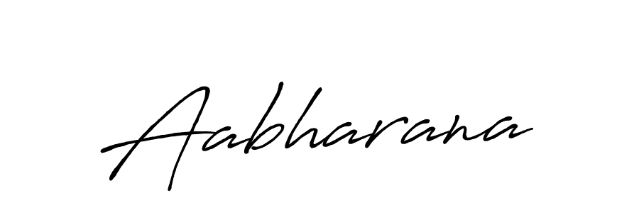 Use a signature maker to create a handwritten signature online. With this signature software, you can design (Antro_Vectra_Bolder) your own signature for name Aabharana. Aabharana signature style 7 images and pictures png