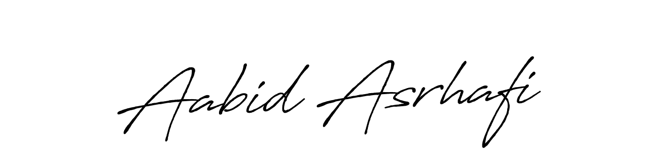 Use a signature maker to create a handwritten signature online. With this signature software, you can design (Antro_Vectra_Bolder) your own signature for name Aabid Asrhafi. Aabid Asrhafi signature style 7 images and pictures png