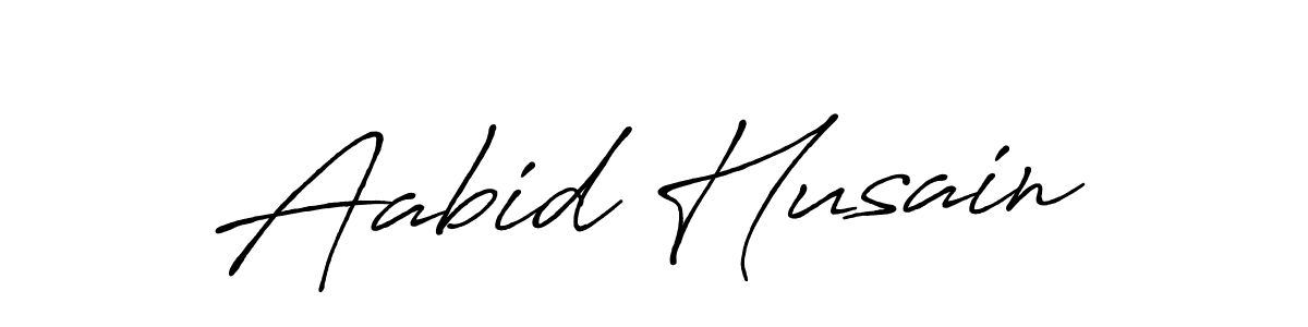 Design your own signature with our free online signature maker. With this signature software, you can create a handwritten (Antro_Vectra_Bolder) signature for name Aabid Husain. Aabid Husain signature style 7 images and pictures png