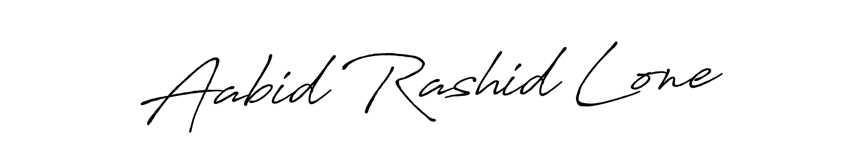 Design your own signature with our free online signature maker. With this signature software, you can create a handwritten (Antro_Vectra_Bolder) signature for name Aabid Rashid Lone. Aabid Rashid Lone signature style 7 images and pictures png